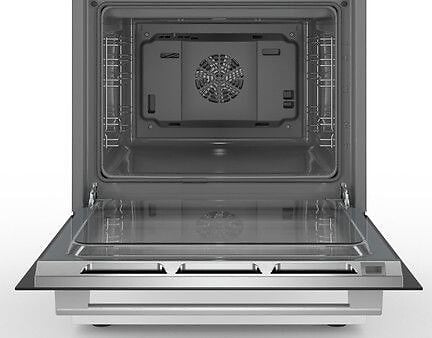 BOSCH - cuisinière vitrocéramique 63l 4 feux blanc - hks79r220 - large
