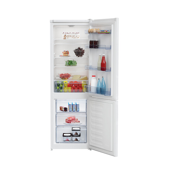 BEKO - réfrigérateur combiné 54cm 262l statique blanc - RCSA270K40WN - large