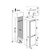 WHIRLPOOL - réfigérateur combiné intégrable à glissières 268l statique - WHC18D021A1SFFR - vignette