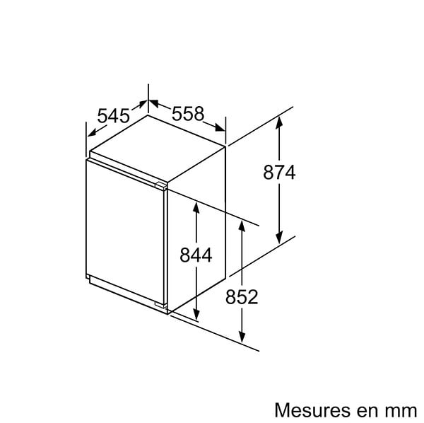 SIEMENS - congélateur intégrable à  pantographe 96 l - gi21vade0 - large