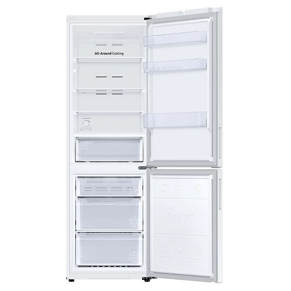 SAMSUNG - réfrigérateur combiné 60cm 344l nofrost, blanc - RB33B610EWW - large