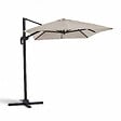 OVIALA - Parasol déporté inclinable et rotatif 2x3m en aluminium écru - Amalya - vignette