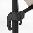 OVIALA - Parasol déporté inclinable et rotatif 2x3m en aluminium écru - Amalya - vignette