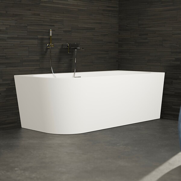 SPALINA - Baignoire Ilot Capri 180 droite blanche 180 x81 x58 cm, by SPALINA - large