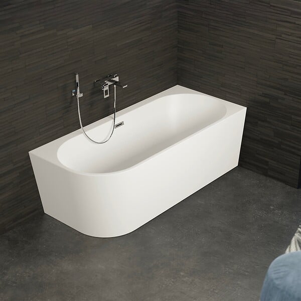 SPALINA - Baignoire Ilot Capri 180 droite blanche 180 x81 x58 cm, by SPALINA - large