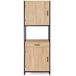ID MARKET - Buffet de cuisine 60 CM DETROIT meuble 2 portes design industriel + tiroir - vignette