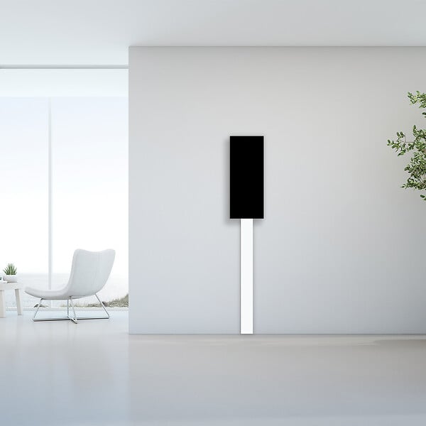 ATOLE - Coffret tableau électrique ATOLE 13 modules en acier noir  - H. utile : 980 mm - large
