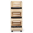 ID MARKET - Lot de 3 clayettes en bois empilables pour fruits et légumes - vignette