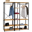 ID MARKET - Dressing modulable XXL L. 150 cm DETROIT design industriel - vignette