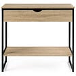 ID MARKET - Console 1 tiroir DETROIT 1 étagère design industriel - vignette