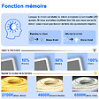 AICA SANITAIRE - AICA 70x50cm LED Miroir de salle de bain rétro-éclairé sans cadre Tricolore + Anti-buée + Mémoire + Dimmable - vignette