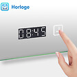 AICA SANITAIRE - Miroir de salle de bain lumineux 120x70cm, Bluetooth + Loupe + Horloge + Anti-buée + Luminosité ajustable Miroir multifonctions - vignette