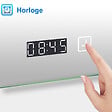 AICA SANITAIRE - Miroir de salle de bain lumineux 100x60cm, Bluetooth + Loupe + Horloge + Anti-buée + Luminosité ajustable Miroir multifonctions - vignette