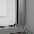 AICA SANITAIRE - Porte de douche pivotante porte de douche 90x197cm en 6mm verre de sécurité anticalcaire, installation en niche - vignette