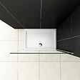 AICA SANITAIRE - AICA paroi de douche 120x200cm en 8mm verre anticalcaire paroi de douche à l'italienne - vignette