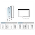 AICA SANITAIRE - Aica Paroi De Douche 120x200cm Paroi De Douche à L'italienne En 8mm Verre Anticalcaire Style Moderne avec barre de fixation extensible noire 73-120cm - vignette