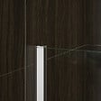 AICA SANITAIRE - Paroi de douche 60+30x200cm avec barre de fixation 140cm en carré, verre 8mm anticalcaire, AICA paroi de douche à l'italienne avec retour pivotant 30cm - vignette