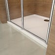 AICA SANITAIRE - Porte de douche battante 100x187cm porte de douche pivotante à 180°, en verre 6mm anticalcaire, installation en niche - vignette