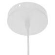 ATMOSPHERA - Luminaire Suspension en Bouclette Blanche D 37 cm - vignette