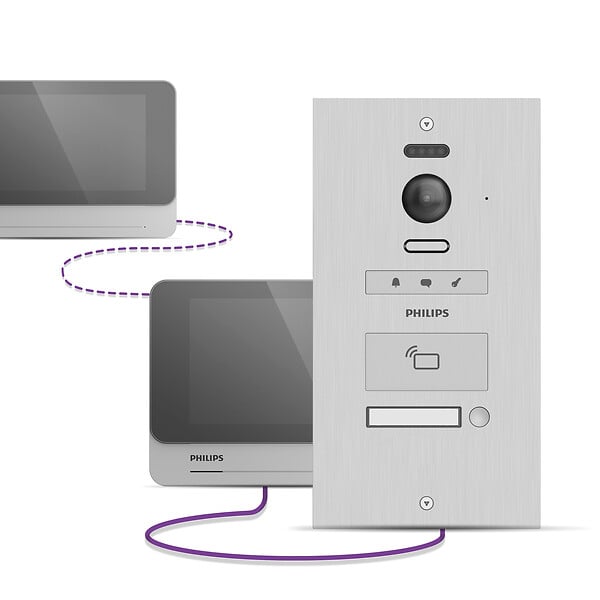 PHILIPS - Platine de rue pro 2 noms - WelcomeHive Pro 2 - Philips - 531061 - - large