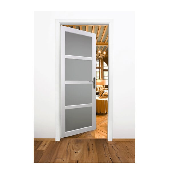 GD MENUISERIES - Bloc Porte Tana Vitrée Blanc H204 x L83 cm Côte Tableau P.Gauche - large
