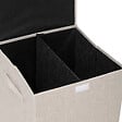 5 FIVE SIMPLY SMART - Panier à linge Beige 74L avec 2 compartiments H 60 cm - vignette