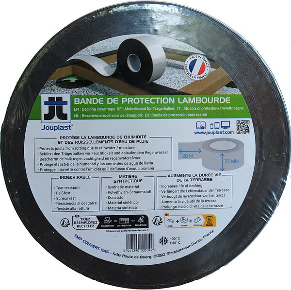 JOUPLAST - BANDE DE PROTECTION LAMBOURDE rl 77mmx20m CART/8 - large