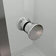 AICA SANITAIRE - AICA cabine de douche pliante 90x90x185cm, porte de douche pliante 90cm avec une paroi de douche fixe, verre de sécurité et transparent - vignette