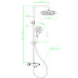 ESSEBAGNO - New Oneo colonne bain-douche thermostatique chrome - vignette