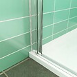 AICA SANITAIRE - AICA porte de douche 80x180cm porte de douche pivotante en niche 5mm verre anticalcaire porte de douche hauteur 180 cm - vignette