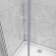 AICA SANITAIRE - AICA porte de douche battante 120x180cm profilé blanc en 5mm verre anticalcaire porte de douche Hauteur 180cm Installation en niche - vignette