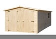 TIMBELA - TIMBELA M102 - GARAGE en bois Naturel - H222xL616xl324 cm / 18 m² - vignette