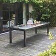 OVIALA - Table de jardin extensible en aluminium gris 10 places - Albi - vignette