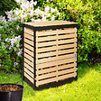 ID MARKET - Bac de compostage en bois 360L - vignette