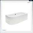 BESCO - Baignoire asymétrique - 160 x 75 cm - Droite - sans Habillage - avec Pieds - Repose-tête - Vidage Chrome - AVITA - vignette