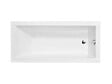 BESCO - Baignoire rectangulaire blanche à encastrer 160 x 70 cm + repose tête - MODERN SLIM - vignette