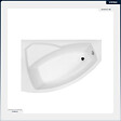 BESCO - Baignoire asymétrique - 170 x 110 cm - Gauche - avec Tablier - Pieds - Vidage Chrome - RIMA - vignette