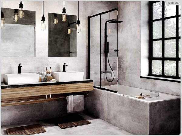 OTITEC - Baignoire rectangulaire - 170 x 75 cm - sans Habillage - avec Pieds - Vidage Chrome - QUADRO SLIM - large