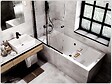 OTITEC - Baignoire rectangulaire - 175 x 80 cm - avec Habillage (4 cm) - Pieds - Vidage Chrome - QUADRO SLIM - vignette