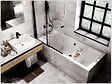 OTITEC - Baignoire rectangulaire - 155 x 70 cm - avec Habillage (4 cm) - Pieds - Vidage Chrome - QUADRO SLIM - vignette