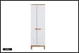 OTITEC - Colonne de salle de bain de 187 cm - Blanc - 3 portes - BALI - vignette