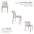 TECTAKE - Chaises de jardin ALCUDIA résistantes aux intempéries et empilables taupe - vignette