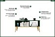 OTITEC - Table Basse - H.42 x L.90 x P.60 cm - SAPIN - vignette