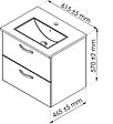 ONDEE - Ensemble caisson + vasque MIXY - 60cm - Blanc - Mélaminé - Livré en kit - vignette