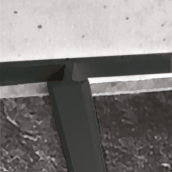 ONDEE - Profilé de panneaux muraux jonction 4mm Noir - large