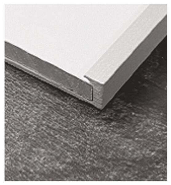 ONDEE - Profilé de panneau mural finition rectangulaire chromé 4mm - large