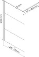 ONDEE - Paroi de douche TUHINA - Verre trempé 8mm - Sérigraphie Dépolie - 120x200cm - vignette