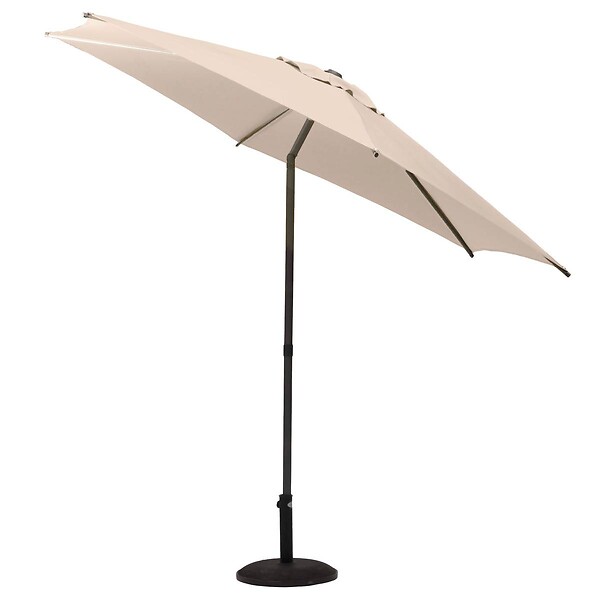 HESPERIDE - Parasol droit rond inclinable "Soya" blé 2,7m - large