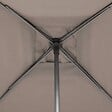 HESPERIDE - Parasol droit carré "Soya" taupe D2,5x2,5m en acier - vignette
