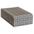 HESPERIDE - Pouf de jardin "Mooréa" terre d'ombre en aluminium traité époxy et résine tressée - vignette